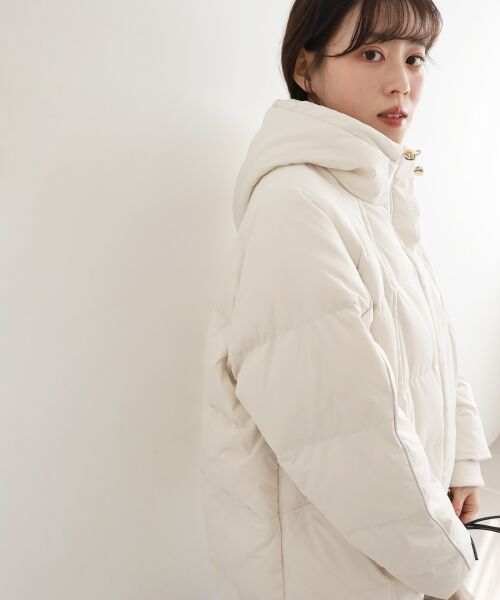 le.coeur blanc / ルクールブラン ダウンジャケット・ベスト | ストレッチフードミドルダウン | 詳細21