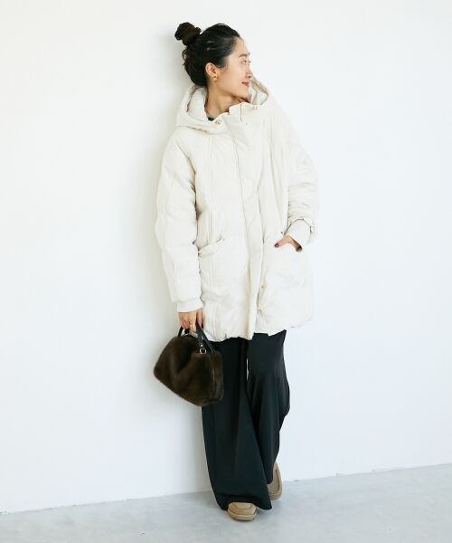 le.coeur blanc / ルクールブラン ダウンジャケット・ベスト | ストレッチフードミドルダウン | 詳細25
