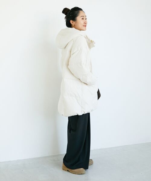 le.coeur blanc / ルクールブラン ダウンジャケット・ベスト | ストレッチフードミドルダウン | 詳細26