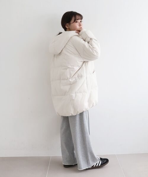 le.coeur blanc / ルクールブラン ダウンジャケット・ベスト | ストレッチフードミドルダウン | 詳細5