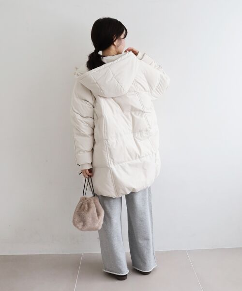 le.coeur blanc / ルクールブラン ダウンジャケット・ベスト | ストレッチフードミドルダウン | 詳細7