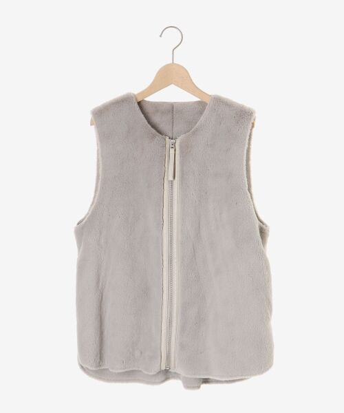 le.coeur blanc / ルクールブラン その他アウター | フェイクファームートンベスト | 詳細1