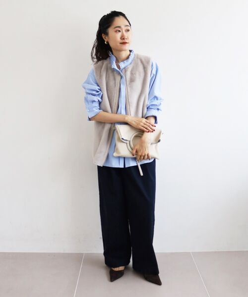 le.coeur blanc / ルクールブラン その他アウター | フェイクファームートンベスト | 詳細18