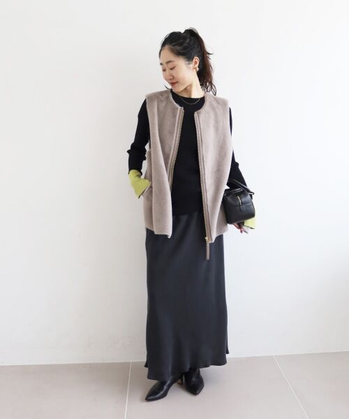 le.coeur blanc / ルクールブラン その他アウター | フェイクファームートンベスト | 詳細22