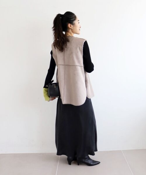 le.coeur blanc / ルクールブラン その他アウター | フェイクファームートンベスト | 詳細24