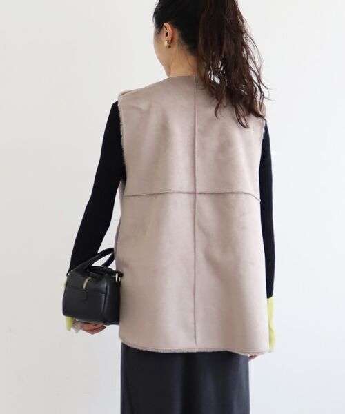 le.coeur blanc / ルクールブラン その他アウター | フェイクファームートンベスト | 詳細30