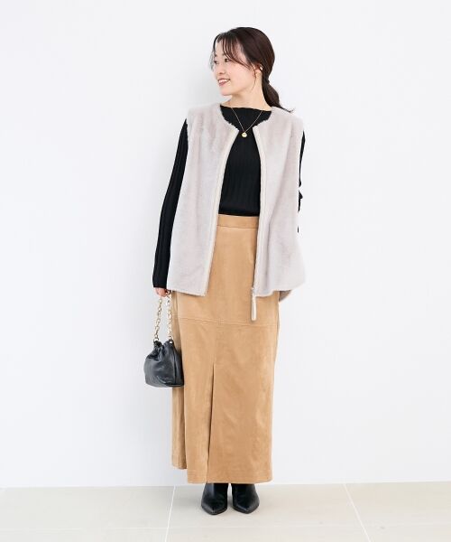 le.coeur blanc / ルクールブラン その他アウター | フェイクファームートンベスト | 詳細4