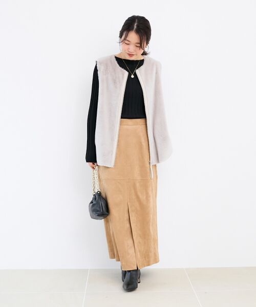 le.coeur blanc / ルクールブラン その他アウター | フェイクファームートンベスト | 詳細5