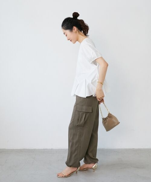 le.coeur blanc / ルクールブラン カットソー | TORRAZZO DONNA裾フレアートップス | 詳細16