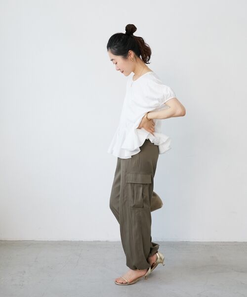 le.coeur blanc / ルクールブラン カットソー | TORRAZZO DONNA裾フレアートップス | 詳細17