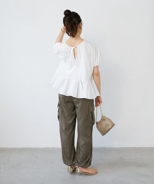 le.coeur blanc / ルクールブラン カットソー | TORRAZZO DONNA裾フレアートップス | 詳細19