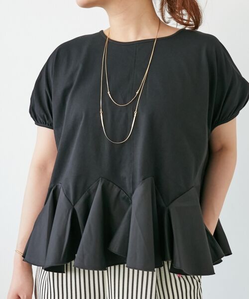 le.coeur blanc / ルクールブラン カットソー | TORRAZZO DONNA裾フレアートップス | 詳細21