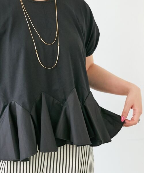 le.coeur blanc / ルクールブラン カットソー | TORRAZZO DONNA裾フレアートップス | 詳細22