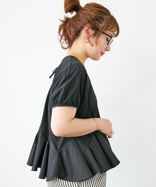 le.coeur blanc / ルクールブラン カットソー | TORRAZZO DONNA裾フレアートップス | 詳細23