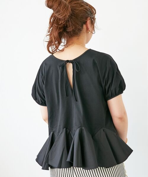 le.coeur blanc / ルクールブラン カットソー | TORRAZZO DONNA裾フレアートップス | 詳細24