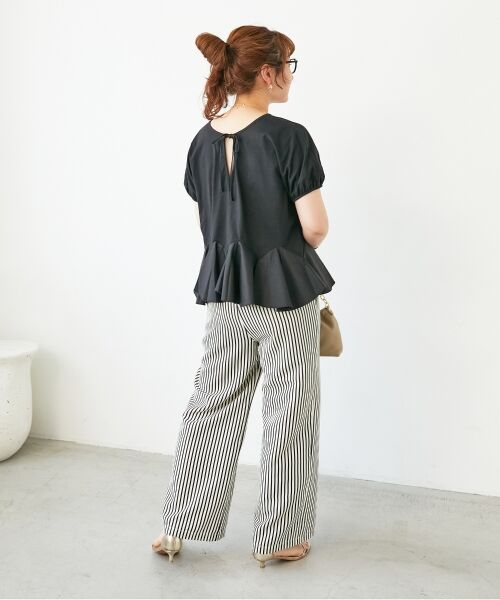 le.coeur blanc / ルクールブラン カットソー | TORRAZZO DONNA裾フレアートップス | 詳細26