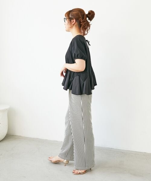 le.coeur blanc / ルクールブラン カットソー | TORRAZZO DONNA裾フレアートップス | 詳細27