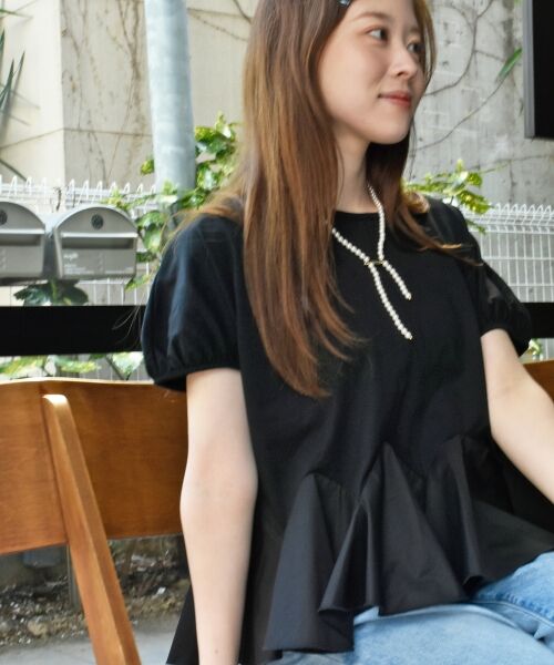 le.coeur blanc / ルクールブラン カットソー | TORRAZZO DONNA裾フレアートップス | 詳細28