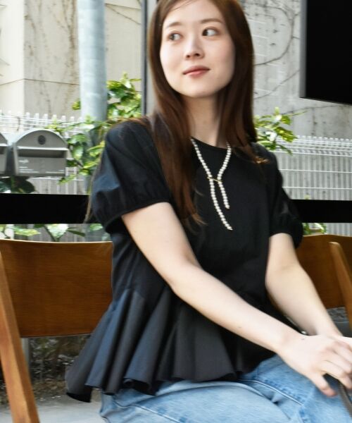 le.coeur blanc / ルクールブラン カットソー | TORRAZZO DONNA裾フレアートップス | 詳細29