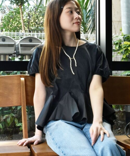 le.coeur blanc / ルクールブラン カットソー | TORRAZZO DONNA裾フレアートップス | 詳細30