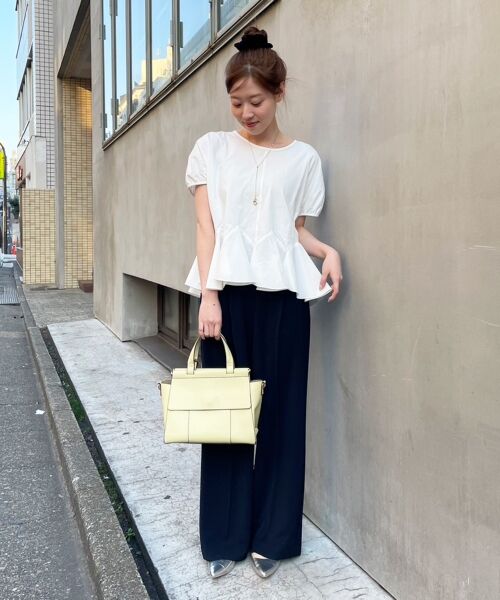 le.coeur blanc / ルクールブラン カットソー | TORRAZZO DONNA裾フレアートップス | 詳細8