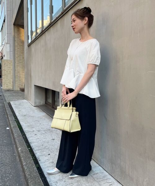 le.coeur blanc / ルクールブラン カットソー | TORRAZZO DONNA裾フレアートップス | 詳細9