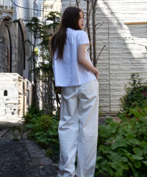 le.coeur blanc / ルクールブラン シャツ・ブラウス | 《手洗い可能》TORRAZZO DONNAフラワーモチーフフレンチスリーブ | 詳細20