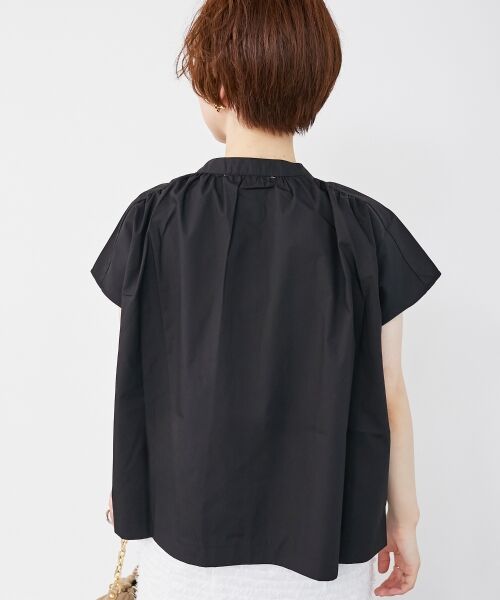 le.coeur blanc / ルクールブラン シャツ・ブラウス | 《手洗い可能》TORRAZZO DONNAフラワーモチーフフレンチスリーブ | 詳細5