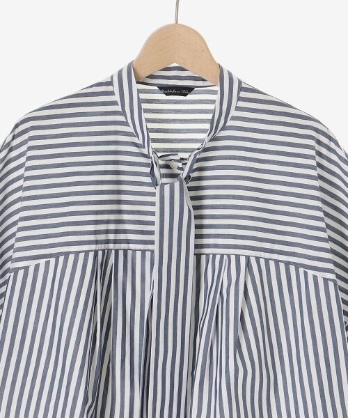 le.coeur blanc / ルクールブラン シャツ・ブラウス | 《手洗い可能》ストライプドルマンボウタイシャツ | 詳細23