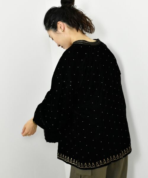 le.coeur blanc / ルクールブラン シャツ・ブラウス | TORRAZZO DONNAベロア刺繍ブラウス | 詳細7