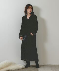 le.coeur blanc / ルクールブラン ロング・マキシ丈ワンピース | TORRAZZO DONNAベロア刺繍ワンピース