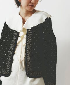 le.coeur blanc / ルクールブラン その他アウター | TORRAZZO DONNAベロア刺繍ジャケット