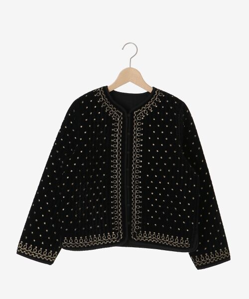 le.coeur blanc / ルクールブラン その他アウター | TORRAZZO DONNAベロア刺繍ジャケット | 詳細1