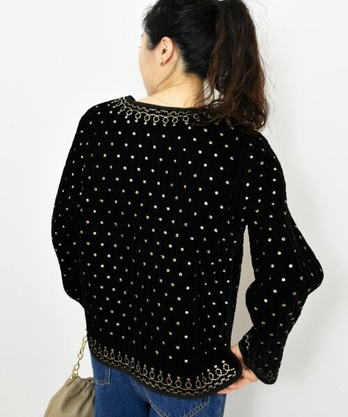 le.coeur blanc / ルクールブラン その他アウター | TORRAZZO DONNAベロア刺繍ジャケット | 詳細11