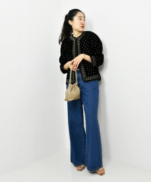 le.coeur blanc / ルクールブラン その他アウター | TORRAZZO DONNAベロア刺繍ジャケット | 詳細12