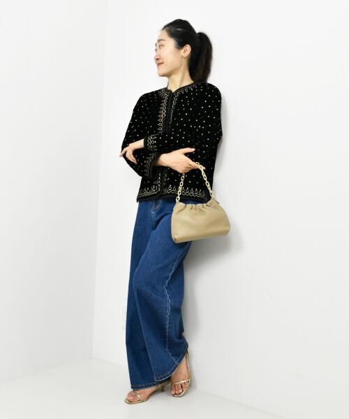 le.coeur blanc / ルクールブラン その他アウター | TORRAZZO DONNAベロア刺繍ジャケット | 詳細14