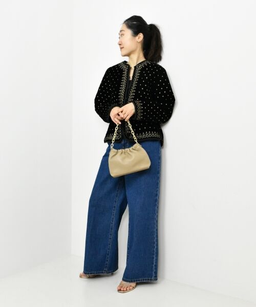 le.coeur blanc / ルクールブラン その他アウター | TORRAZZO DONNAベロア刺繍ジャケット | 詳細15