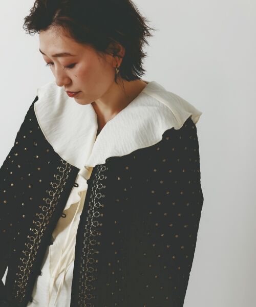 le.coeur blanc / ルクールブラン その他アウター | TORRAZZO DONNAベロア刺繍ジャケット | 詳細16