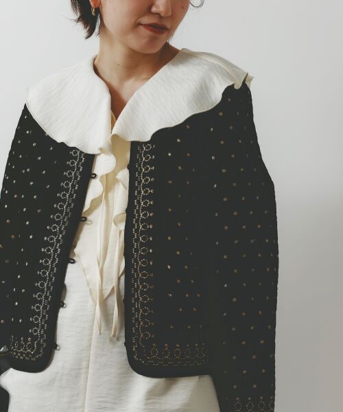 le.coeur blanc / ルクールブラン その他アウター | TORRAZZO DONNAベロア刺繍ジャケット | 詳細17