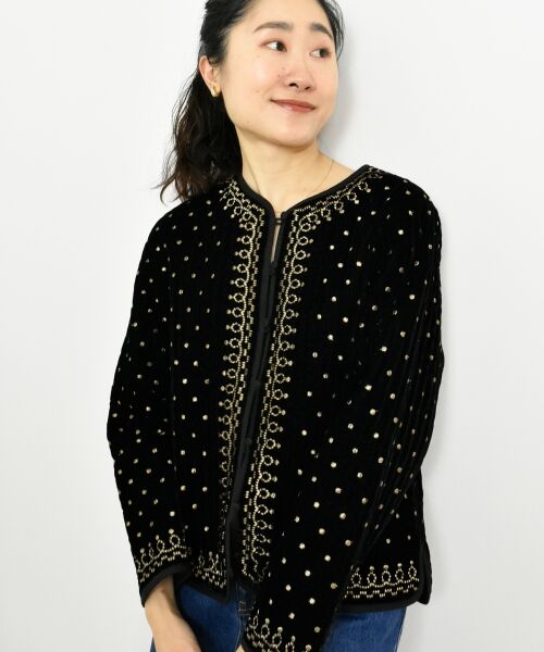 le.coeur blanc / ルクールブラン その他アウター | TORRAZZO DONNAベロア刺繍ジャケット | 詳細3