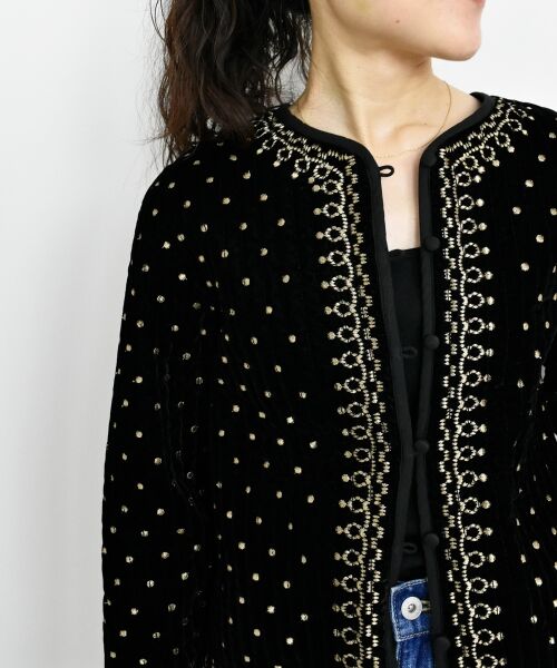 le.coeur blanc / ルクールブラン その他アウター | TORRAZZO DONNAベロア刺繍ジャケット | 詳細4