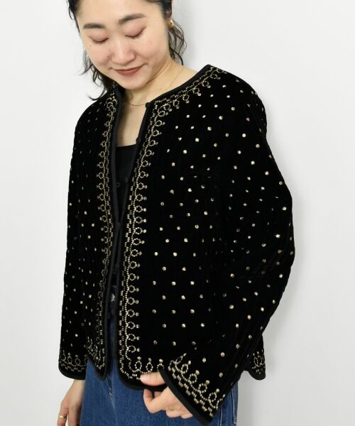 le.coeur blanc / ルクールブラン その他アウター | TORRAZZO DONNAベロア刺繍ジャケット | 詳細6