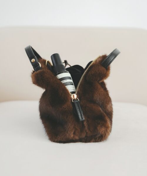 le.coeur blanc / ルクールブラン ショルダーバッグ | エコファー2WAYショルダー | 詳細17