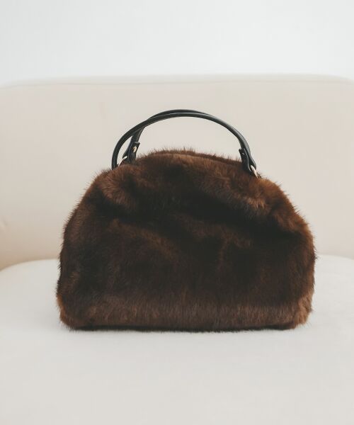 le.coeur blanc / ルクールブラン ショルダーバッグ | エコファー2WAYショルダー | 詳細19