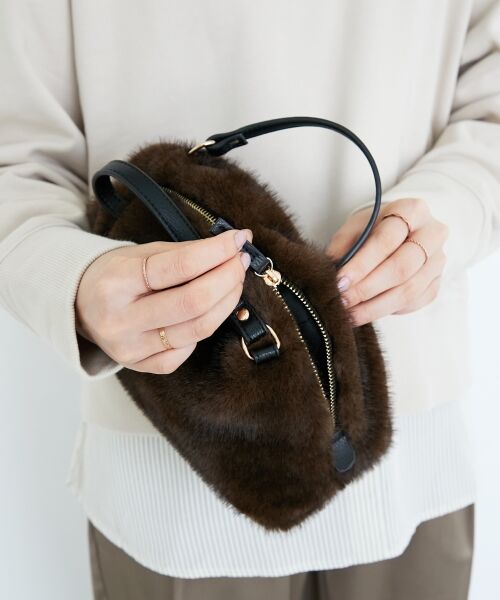 le.coeur blanc / ルクールブラン ショルダーバッグ | エコファー2WAYショルダー | 詳細4