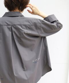 le.coeur blanc / ルクールブラン シャツ・ブラウス | 《WEB限定アイテム》レタリング刺繍シャツ