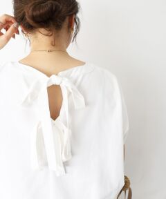 le.coeur blanc / ルクールブラン カットソー | 《WEB限定アイテム》バックリボンデザイントップス