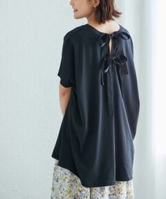 le.coeur blanc / ルクールブラン カットソー | 《WEB限定アイテム》バックリボンデザイントップス