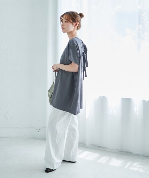 le.coeur blanc / ルクールブラン カットソー | 《WEB限定アイテム》バックリボンデザイントップス | 詳細11