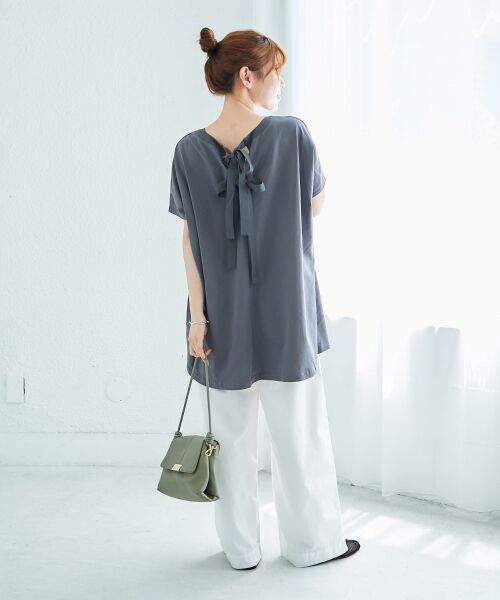 le.coeur blanc / ルクールブラン カットソー | 《WEB限定アイテム》バックリボンデザイントップス | 詳細14